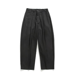 HEARUJOY  -  Grey Suit Pants Men Oversized Fashion Society Mens Black Dress Pants Korean Loose Wide Leg Pants Mens Office Formal Trousers