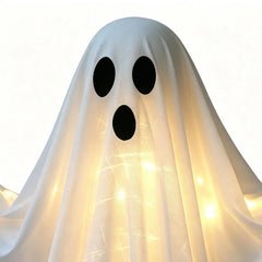 YICKYUE  -  100cm Scary Standing Ghost Outdoor Halloween Light Up Decoration for Front Door Garden Haunted House Party Supplies