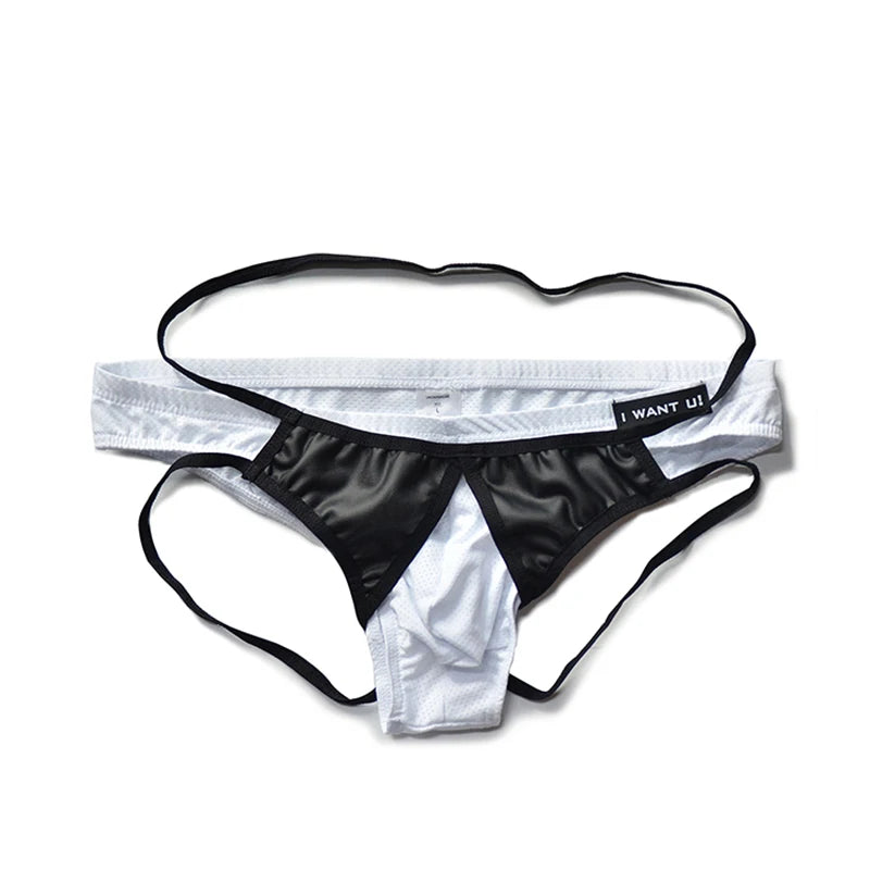 Hearujoy Men's Briefs Sexy Underwear For Men Half Wrapped Two Pieces Gay Men's Panties Sissy Breathable Ropa Interior Hombre Underpants