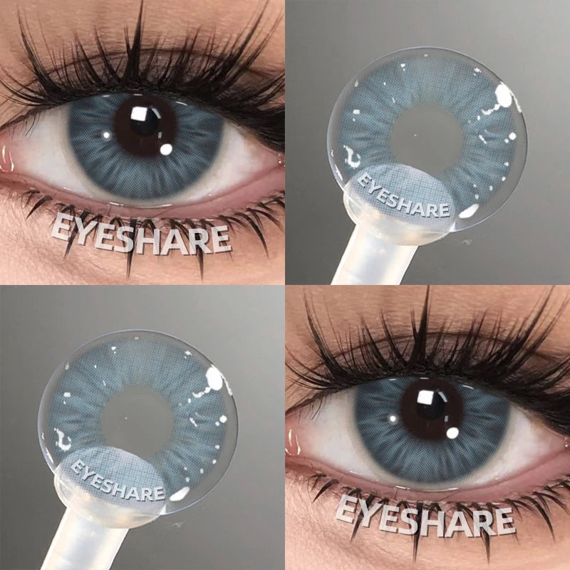 YICKYUE  -  1 Pair Color Contact Lenses Makeup Color Pupils Cosmetics Green Contacts Natural Pupils Blue Contact Lens Brown Lenses