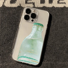 YICKYUE  -  Summer Soda Transparent and Minimalist Phone Case For iPhone 17 16 15 14 13 12 11 Pro MAX XR XS 7 8 Plus 17air 16e Clear Cover