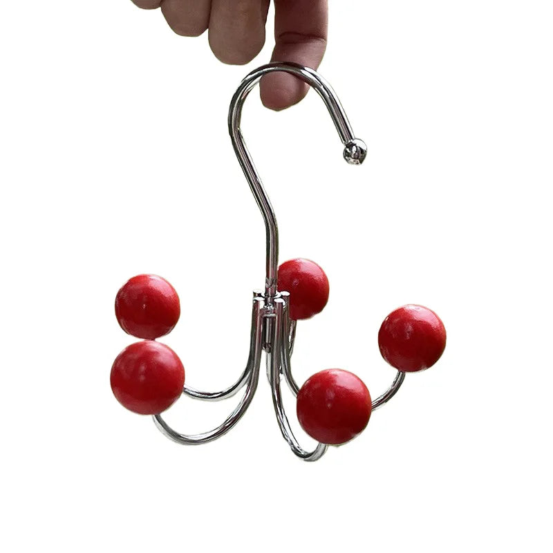 YICKYUE  -  Rotatable Women Sling Wardrobe Hook Space-Saving Handbag Holder Keys Storage Claw Hook Rack Bathroom Organizer Home Accessories