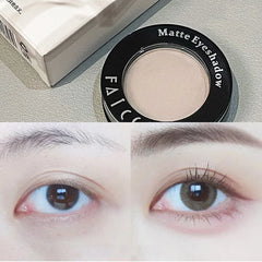 YICKYUE  -  Monochrome Matte Brown Eyeshadow Makeup Waterproof Lasting Shiny Green Eye Makeup Natural Brighten Eyeshadow Highlighter Palette