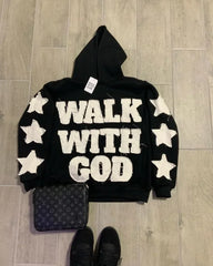 Hearujoy Letter Star Harajuku Simple Classic Design Oversized Hoodies Women 2024 Fashion New Hip Hop Street Aesthetic Popular Sweatshirts