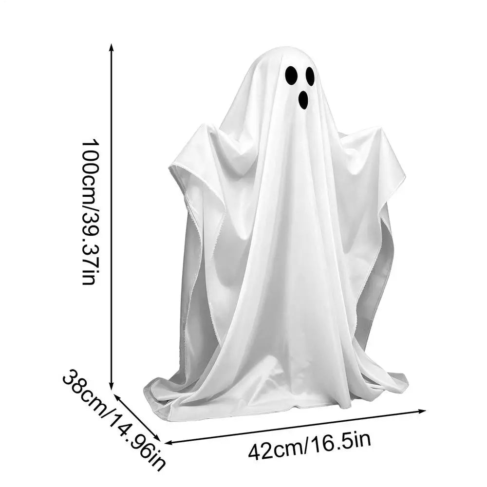 YICKYUE  -  100cm Scary Standing Ghost Outdoor Halloween Light Up Decoration for Front Door Garden Haunted House Party Supplies