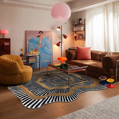 YICKYUE  -  Irregular Shape Carpets for Living Room Large Area Bedroom Decor Washable Carpet Thicken Plush Lounge Rug Fluffy Soft Floor Mat