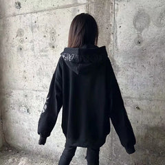 Hearujoy Heavy Industry Embroidery High Street Couple Sequined Hooded Sweater European and American Trendy Brand New Fashion Top