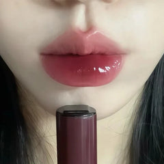 YICKYUE  -  Crystal Hawthorn Red Mirror Lipstick Water Light Jelly Lipgloss Moisturizer Lasting Non-stick Clear Pink Lip Glaze Korean Makeup