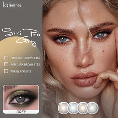 YICKYUE  -  1 Pair Freshlady 14.2mm Cleopatra Collection Colored Circle Lenses,Soft Breathable Natural Looking,Hazel Iris Enhancement Lenses