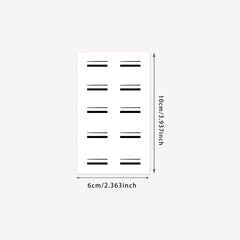 YICKYUE  -  Minimalist Leaf Vine Tattoo Sticker Waterproof Long Lasting Fine Line Temporary Tattoo for Women Finger Hand