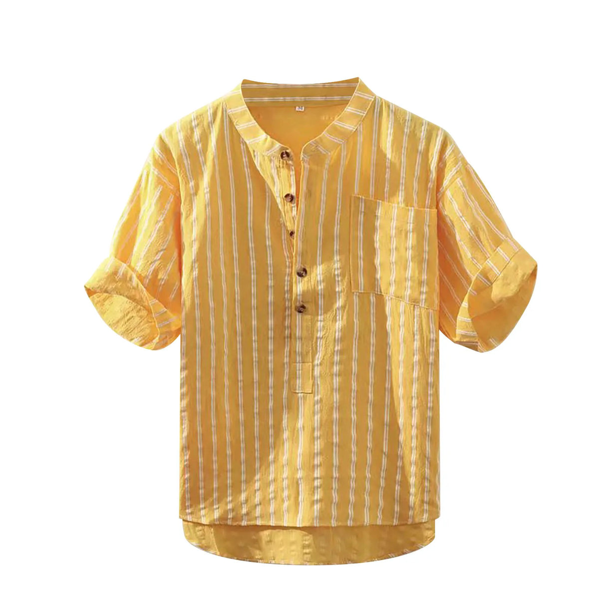 HEARUJOY  -  Wrinkle-Free Men'S Shirt With Pocket Men'S Fashion Spring And Summer Casual Short Sleeved Shirt Shirt Men'S Ropa De Hombre