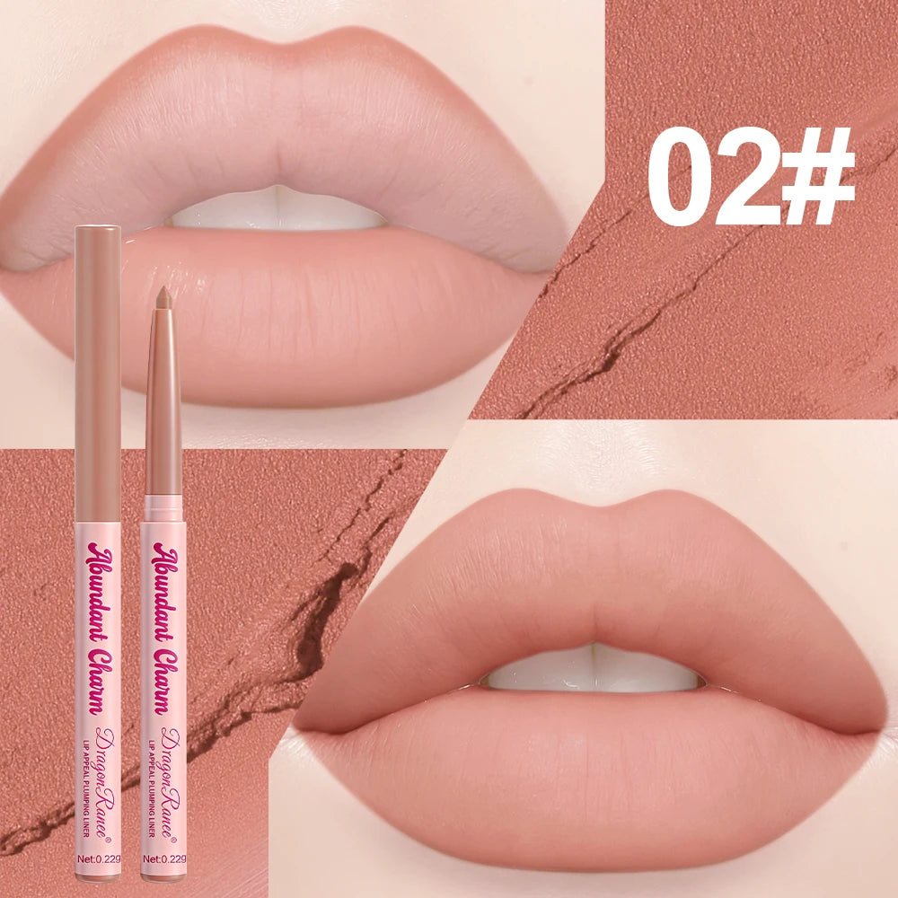 YICKYUE  -  12 Colors Matte Rose Purple Lip Liner Pencil Lip Contour Nude Lipliner Pen Natural Waterproof Lasting Red Lipstick Pencil Makeup
