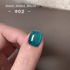 YICKYUE  -  MN 1-20pcs 12ML Pink Gold Cat Eye Ocean Bubble Glass Beads Cat Eye Gel Nail Polish Blue Nails UV Light Nails Green Nails
