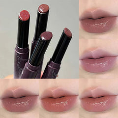 YICKYUE  -  1 Pcs Grape Purple Colors Hydrating and Moisturizing Mirror Water Light Lip Gloss Glass Gloss Translucent Solid Lipstick Makeup