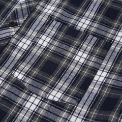 HEARUJOY  -  Mens Plaid Loose Label Short Sleeved Shirt Youth Fashion Cardigan Casual Shirt Chest Pocket Men'S Autumn Shirt