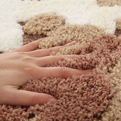 YICKYUE  -  Irregular Tufting Moss Bedroom Rug Soft Fluffy Scenic Bedside Carpet Floor Pad Bathroom Mat Doormat Aesthetic Home Room Decor