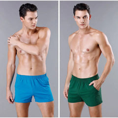 Hearujoy Mens Summer Loose Shorts Fashion Comfortable Cotton Boxers Shorts Men Breathable Home Short Sweatpants Casual Shorts