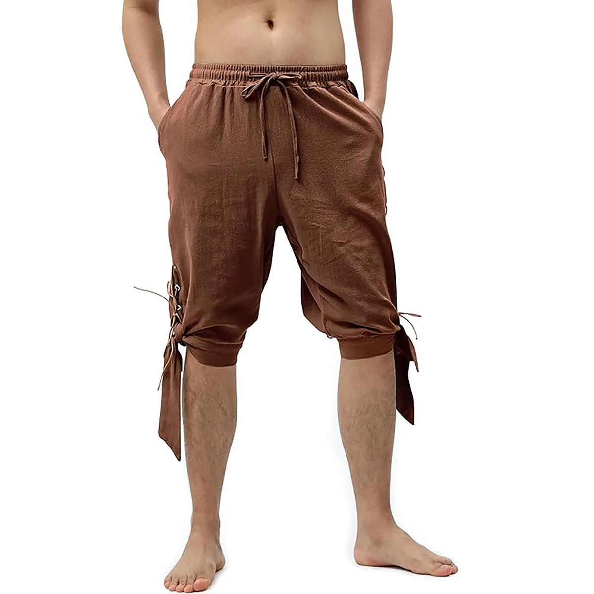 HEARUJOY  -  Elastic Waist Plus Size Underwear Sexy Swimming Trunk Men'S Shorts Costume Trousers Medieval Retro Pants Shorts Hommes шорти