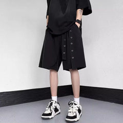 Hearujoy Genderless Dark Style Y2k Casual Shorts Men'S Summer New Design Five-Point Pants Waistband Personalized Loose Sports Pants