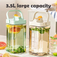 YICKYUE  -  Large Capacity Kettle Water Bottle with Faucet 2.3L/3.5L Outdoor Camping Refrigerator Cold Water Jug Drinking Bottle Bucket
