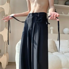 Hearujoy Work Slim Fit Man Suits Pants Office Straight Tressed Trousers for Men Fabric Luxury Anti-wrinkle Summer 2024 Dress New in Wear