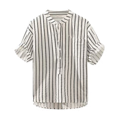 HEARUJOY  -  Wrinkle-Free Men'S Shirt With Pocket Men'S Fashion Spring And Summer Casual Short Sleeved Shirt Shirt Men'S Ropa De Hombre
