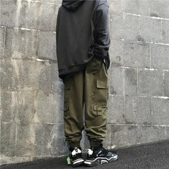 Hearujoy Techwear Cargo Pants Men Black Cargo Trousers Male Green Big Size Jogging Japanese Streetwear Hip Hop Safari Style 4XL