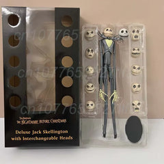 YICKYUE  -  The Nightmare Before Christmas Jack Skellington Action Figure 12 Face Jack Jack Chair Special Version Model Toys Christmas Gift