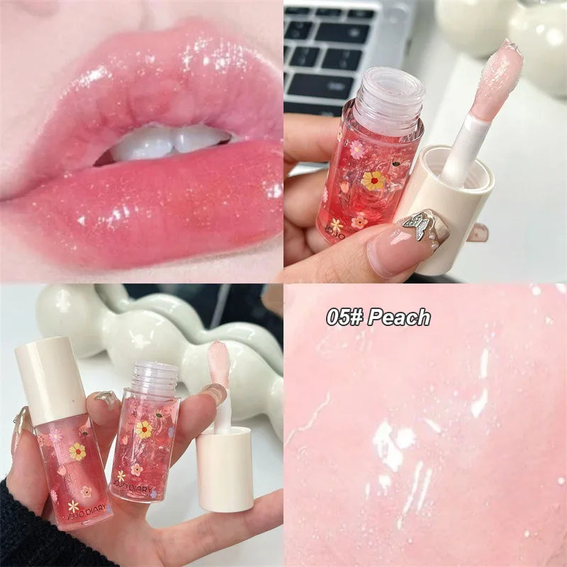 YICKYUE  -  Lip Balm Transparent Dilute Lip Lines Student Parity Lemon Flavor Lip Gloss Men's and Women's Makeup Skin Care