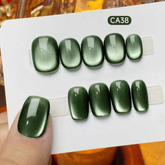 YICKYUE  -  15ml Brown Gradient Cat Magnetic Gel Nail Polish Soak Off UV LED Gel Varnish For Cat Magnetic Nail Art Manicure DIY