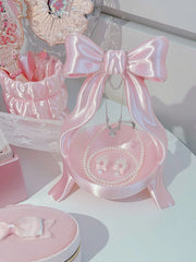 YICKYUE  -  New Jewelry Storage Rack Bow Handmade Ornaments Elegant Necklace Beads Display Stand Creative Home Decorations Desktop Ornament
