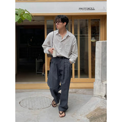 HEARUJOY  -  Korean Style Loose Fit Men's Suit Pants Summer New Arrival Fashionable Harem Casual Pants Trendy Versatile Long Pants
