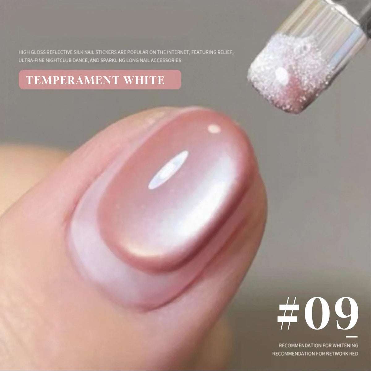 YICKYUE  -  MN 1-20pcs 12ML Pink Gold Cat Eye Ocean Bubble Glass Beads Cat Eye Gel Nail Polish Blue Nails UV Light Nails Green Nails