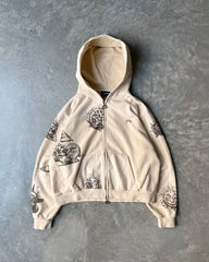 HEARUJOY  -  Harajuku Y2K Retro Goth Trend Abstract Art Print Zipper Hoodie Men's Street Aesthetic Clothing Daily Sports Jogging Jacket