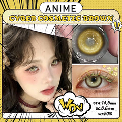 YICKYUE  -  10Pcs Daily Disposable Anime Cosplay Colored Contact Lenses 1 Day Wholesale Cyber Cosmetic Soft Eye Contacts for Coser