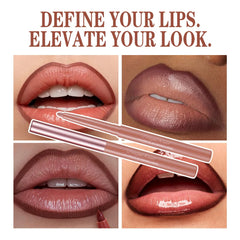 YICKYUE  -  1PC Matte Brown Lip Liner Pencil Long Lasting and Waterproof Red Lip Contour Matte Lipstick Fill Pen Lips Makeup 12 Colors