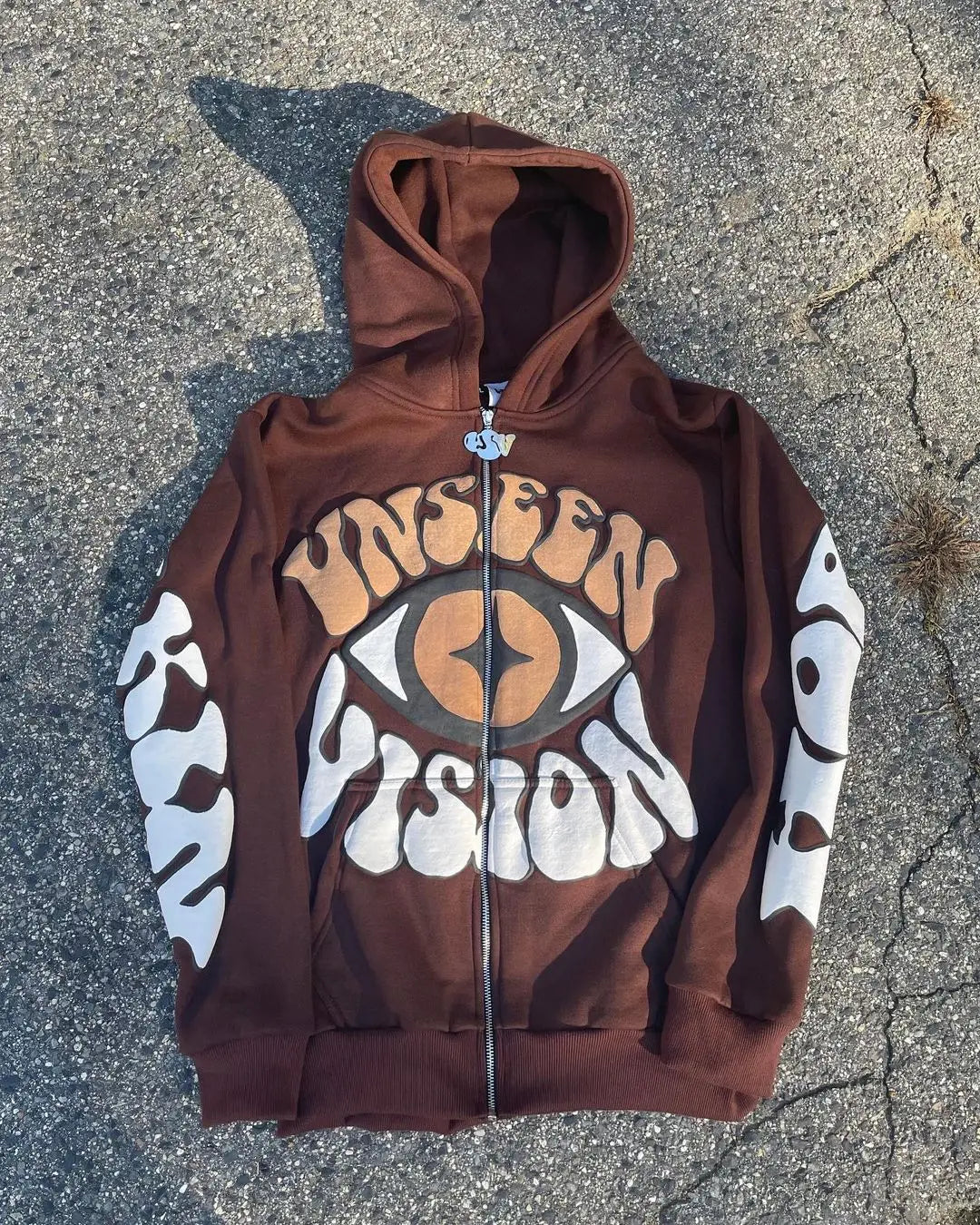 Hearujoy Harajuku UNSEEN VISION Hoodies Women Graphic Y2k Top Oversized Hoodie Couples Sweatshirt American Streetwear Goth Women Clothes