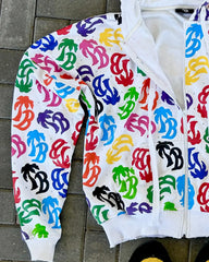 Hearujoy Y2K New Zipper Hoodie Fashion Sticky Diamond Design Hoodie American Hip Hop Harajuku Long Sleeve Sweatshirt Couple's Streetwear