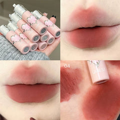 YICKYUE  -  4 Colors Velvet Lip Mud Matte Finish Skin-Tone Enhancing Lip Tint Versatile Nude Makeup For Women Lasting Lipgloss Stain