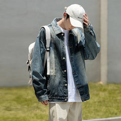 Hearujoy Autumn New Men Denim Jackets Korean style Male Patchwork Coat Streetwear Casual Couple Jacket Ins Tide Jean Jackets
