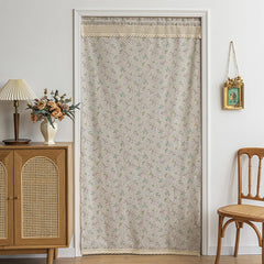 YICKYUE  -  Country Style Linen-Cotton Flaxen Curtain Enclosure Kitchen Door Curtains Cafe Living Room Window Kitchen Curtain Decoration