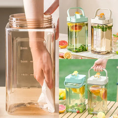 YICKYUE  -  Large Capacity Kettle Water Bottle with Faucet 2.3L/3.5L Outdoor Camping Refrigerator Cold Water Jug Drinking Bottle Bucket