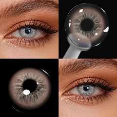 YICKYUE  -  Unspoken Brown Colored Contact Lenses Diopters -1.0 to -8.00 Natural Soft Lens Daily Eye Beauty Makeup Pupil Cosmetics