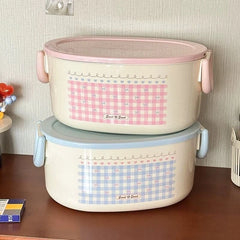 YICKYUE  -  2 Layer Medicine Box Cute Storage Box Large Capacity Portable Pill Medicine Storage Box Home Organizer Desktop Decor for Bedroom