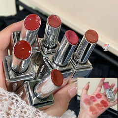 YICKYUE  -  Water Light Lipstick Waterproof Crystal Mirror Lipstick Lasting Glass Jelly Lip Tint Natural Moisturizer Non-stick Cup Lip Glaze