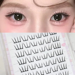YICKYUE  -  9-12mm DIY Lashes Clusters Extension Women Daily Natural Look Comic False Eyelash Korean U-shaped False Eyelashes Makeup Tool