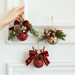 YICKYUE  -  8 Pack 6.5cm Christmas Bells Jingle Bell Christmas Tree Ornaments Christmas Bells Door Wall Charms 2026 Xmas Decoration Supplies