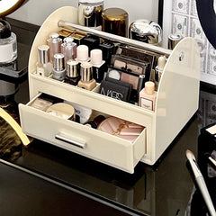 YICKYUE  -  Cosmetic Storage Box Organizer Desktop Drawer Layer Rack Makeup Organizer Table Luxury Lipstick Perfume Compartment Storage Rack
