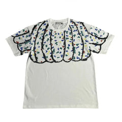 HEARUJOY  -  Men's Ice Silk Short Sleeve T-shirt Summer Trendy Korean Style Slim Fit Crew Neck Printed Casual Tops For Young Men