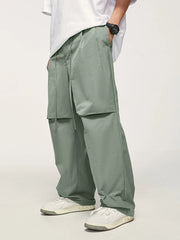 Hearujoy Parachute Waterproof Pants Man Blue Oversize Sweatpants Men's Sports Trousers Male Casual Japanese Streetwear Hip Hop